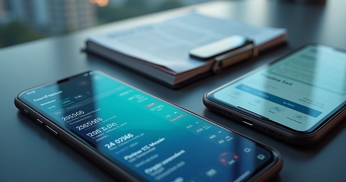 Comparação visual entre aplicativo jurídico e app genérico em smartphone