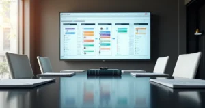Comparação de plataformas de automação de marketing em painel digital jurídico